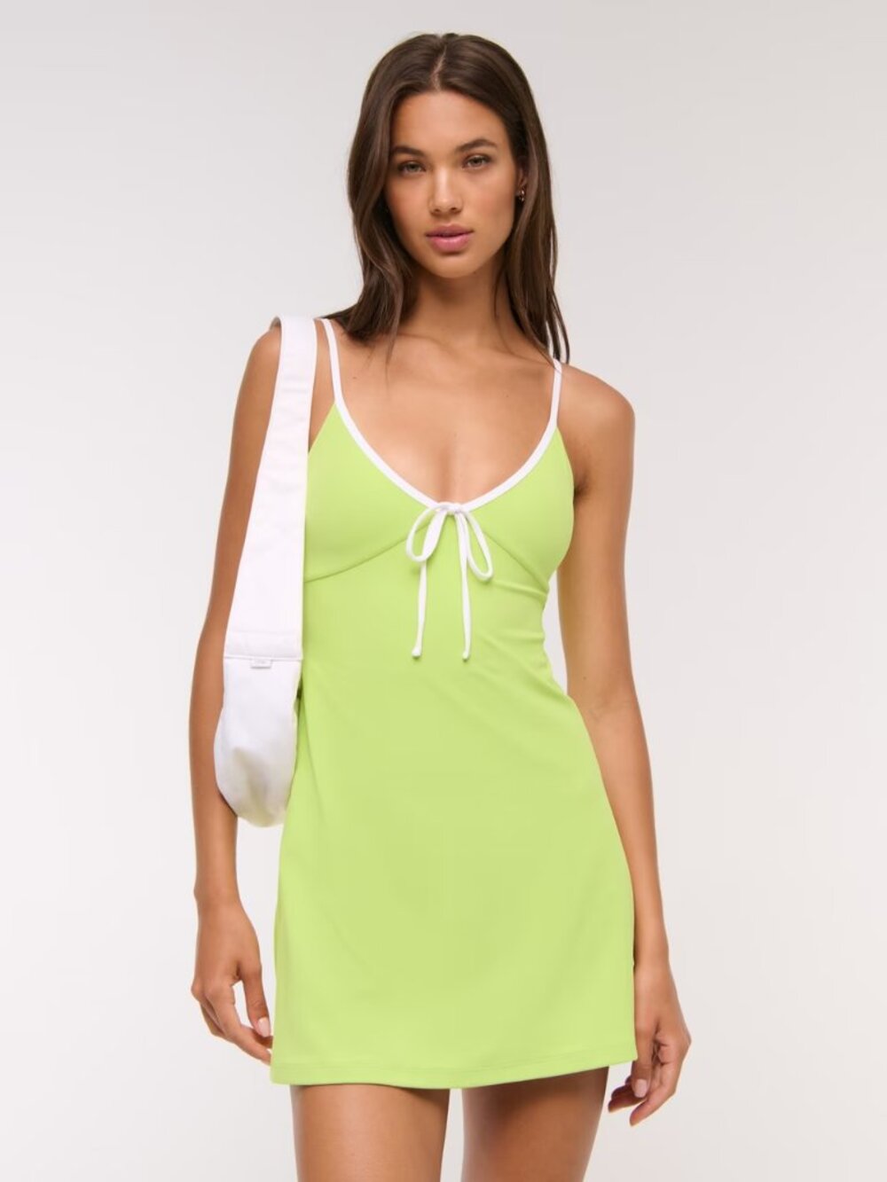 Abercrombie & Fitch Women's YPB studioFLEX Cami Mini Dress - Medium, Lime Green